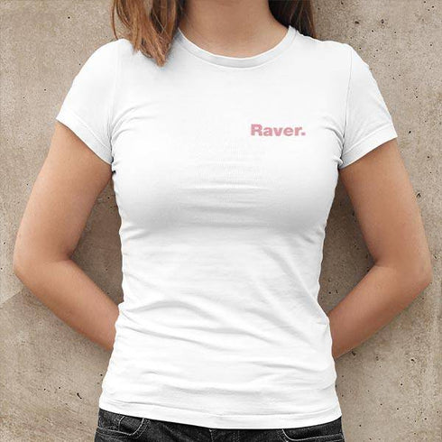 Raver T-Shirt in weiß für Frauen